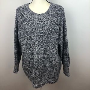 NWT B skies are Blue Sweater Size 1X Color Navy Blue/White